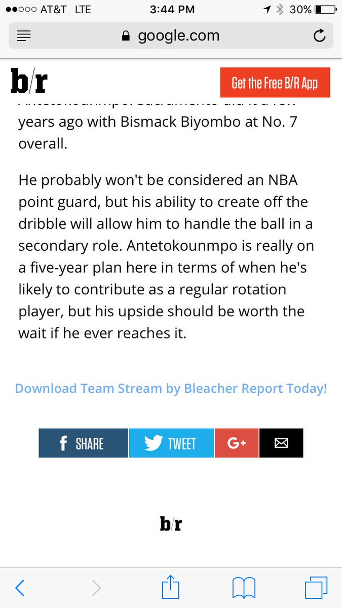 Hoopdaddy41's tweet photo. @NBADraftWass @BleacherReport I was looking at @Giannis_An34 draft reviews and y'all dropped the ball on this one but peotential was right https://t.co/Gp6fMzvAfV