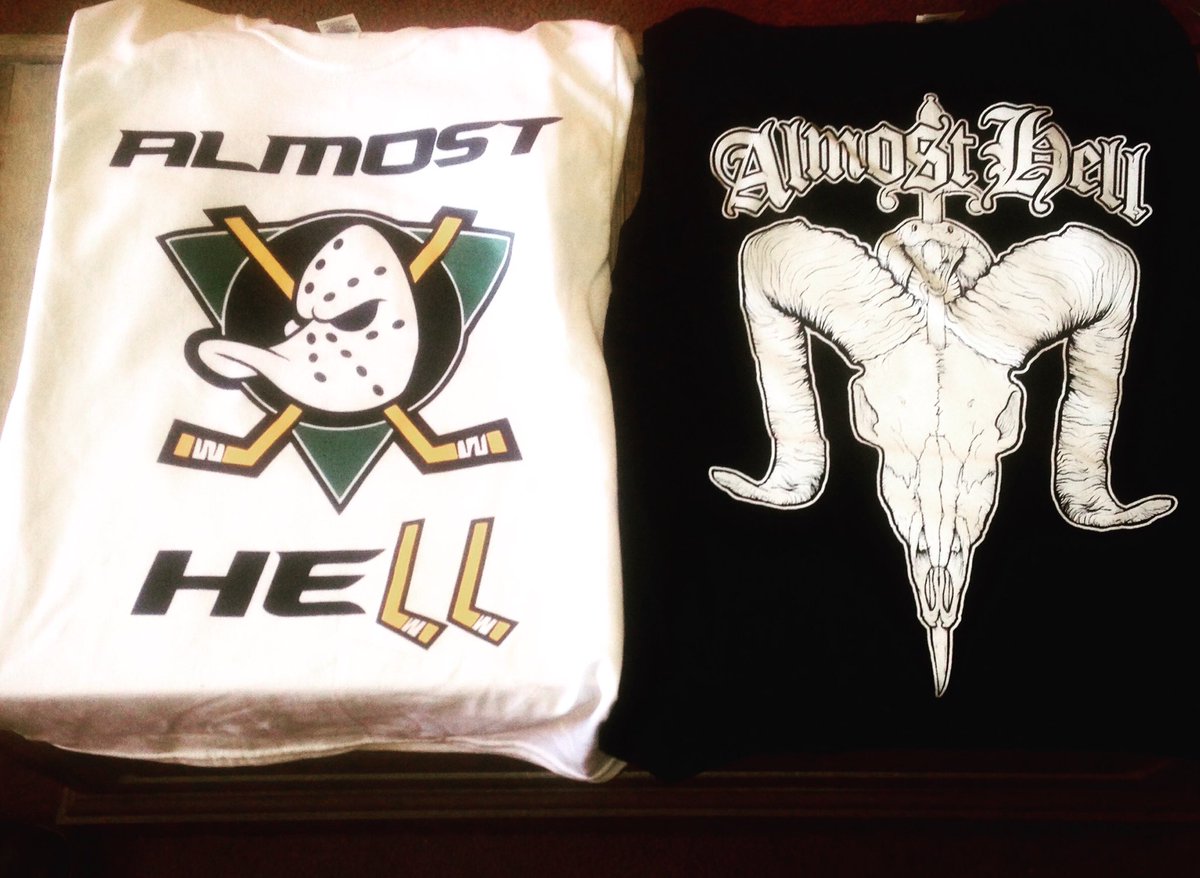 Almost_hell_'s tweet image. As promised, new threads for y'all. Roll out to a show and grab one.