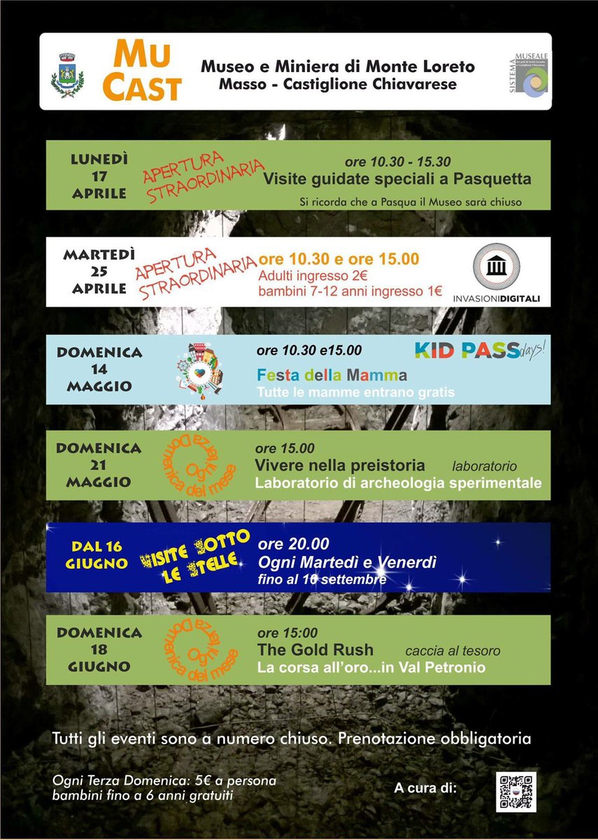 MuSel_MuCast's tweet photo. È pronto il calendario delle iniziative di #primavera al #mucast vi aspettiamo! https://t.co/jNIuAyIHhw