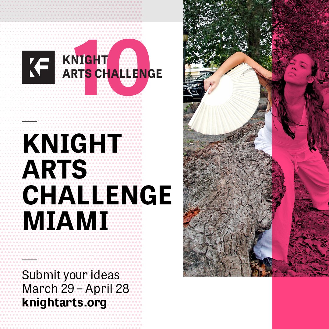 Shout out to <a href="/KnightArts/">Knight Arts</a> celebrating 10 years of the #KnightArtsChallenge! Submit your idea by 4/28. #Miami #Engage kng.ht/2os0ukl