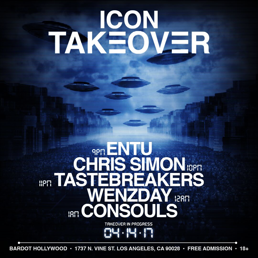 iconcollective's tweet photo. Join us this Friday for the next #IconTakeover @ @Bardot_Hllywd Admission is free 18+. Alien abduction not included. https://t.co/Zry7EaO8X5 https://t.co/mgbZ7cmxwB
