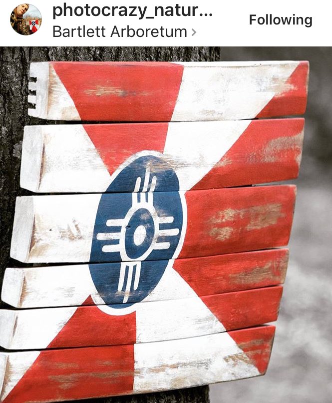 The guys at Schaaman Creations sure know how to upcycle whiskey and beer barrels. IG repost from <a href="/thebartlettarb/">Bartlett Arboretum</a> last weekend. #wichitaflag