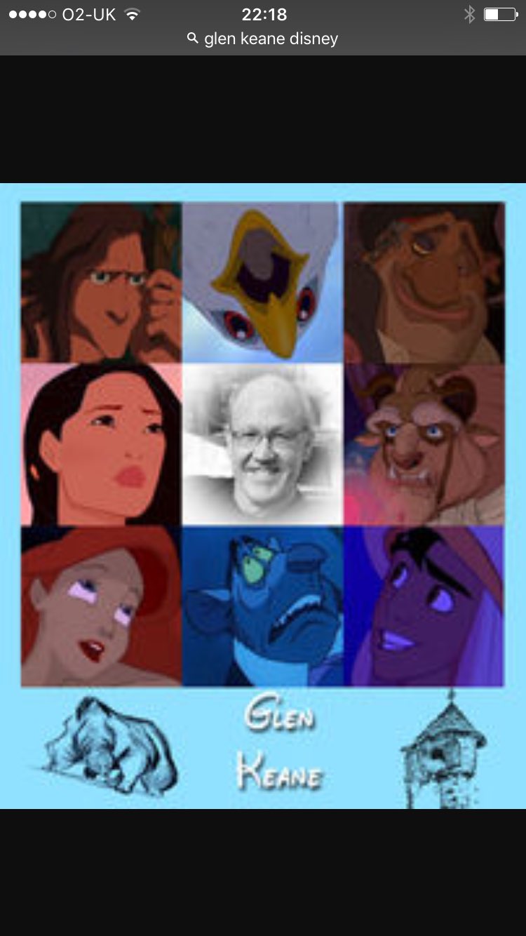 Happy birthday Glen Keane here\s a tribute to the wonderful characters your brought to life at Disney 