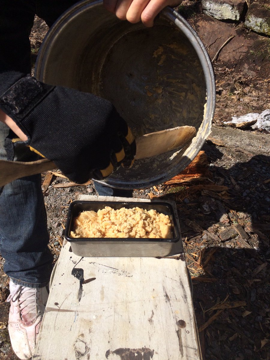 The end of Maple syrup come to a end, meegwetch Kokom Aki and buddy Abraham Cote