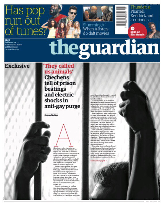 BBCNews's tweet image. Good Friday's Guardian: "They call us animals"  #BBCPapers #tomorrowspaperstoday (via @MsHelicat)