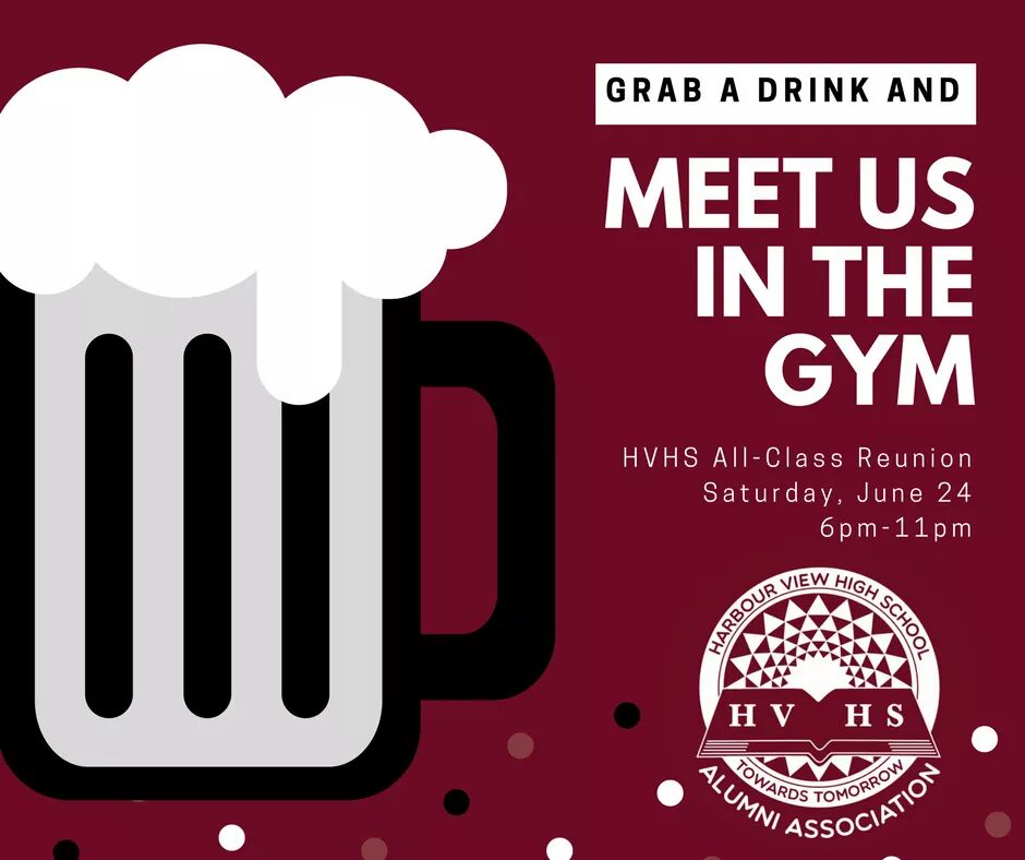 HVHS_Alumni's tweet photo. Your ticket to the All-Class Reunion includes a free drink from the bar! Buy now: https://t.co/qDsVooiDej #HVHS20th #HighSchoolDrunk https://t.co/6W1UYelNKQ