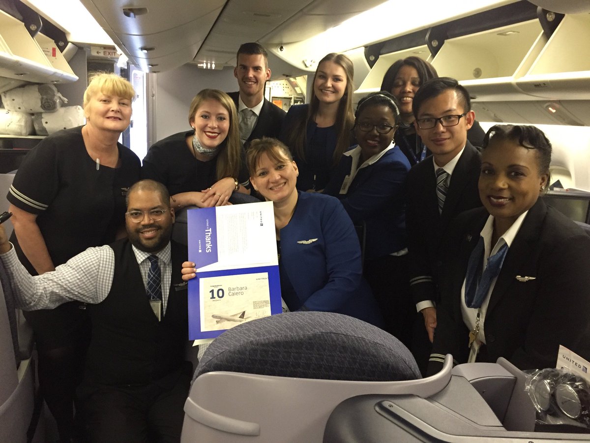 panos_kay's tweet photo. Barbara Calero celebrating her 10th anniversary with her crew
#beingunited #UAIFSbaseIAD https://t.co/Dj5u4zyZdr