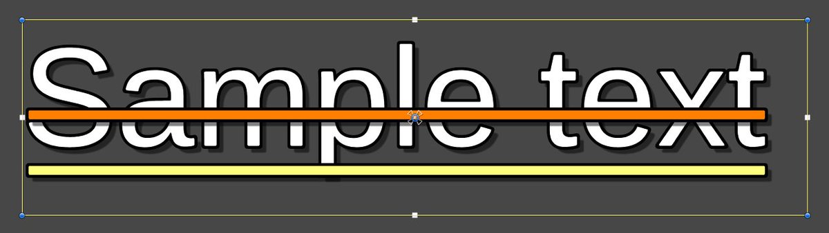 Zolran's tweet photo. Added new attribute to Underline and Strikethrough tags. Example <u color=#FFFF80> to define the underline color.
#gamedev #unity3d https://t.co/nkYSmc6WTT