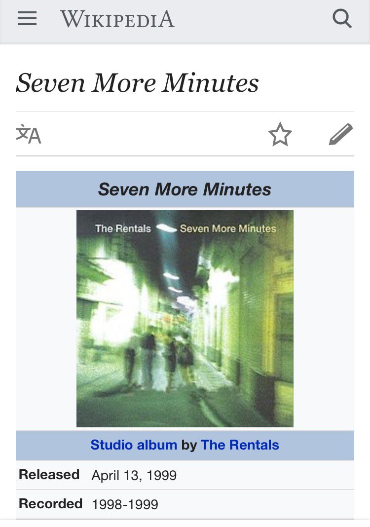 Get The Rentals Seven More Minutes Pictures