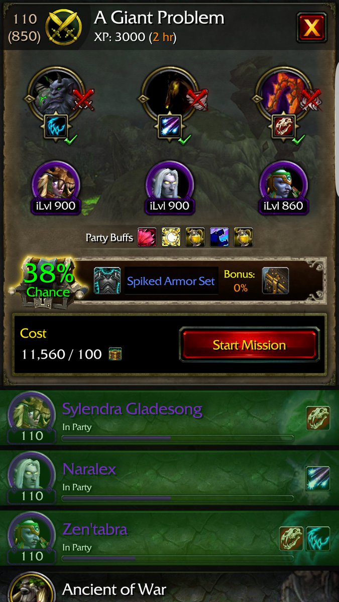 FWarfvinge's tweet photo. @BlizzardCSEU_EN Something fishy in the Legion app... https://t.co/SJnRWvz1Na