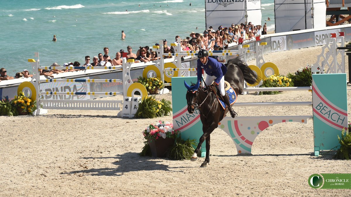 ChronofHorse's tweet photo. One of the only horse shows where the spectators are in bikinis. #LGCTMiamiBeach https://t.co/YK1qhBdy8f https://t.co/eyeVe2N7Zz
