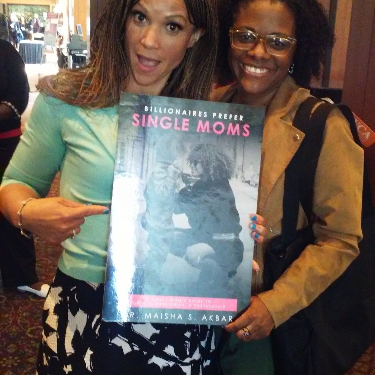 SingleMomMoguls's tweet photo. Me and MHP at the 5th annual Faculty women of color in academic conference last weekend. I ❤️her reaction to my book. #singlemommagic https://t.co/lzSTaQ3XHR