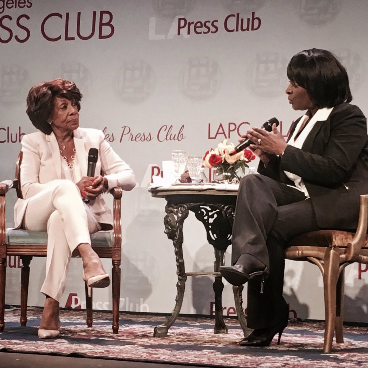 Happening NOW: <a href="/MaxineWaters/">Maxine Waters</a> at the <a href="/LAPressClub/">LA Press Club</a>: "I want this president impeached."