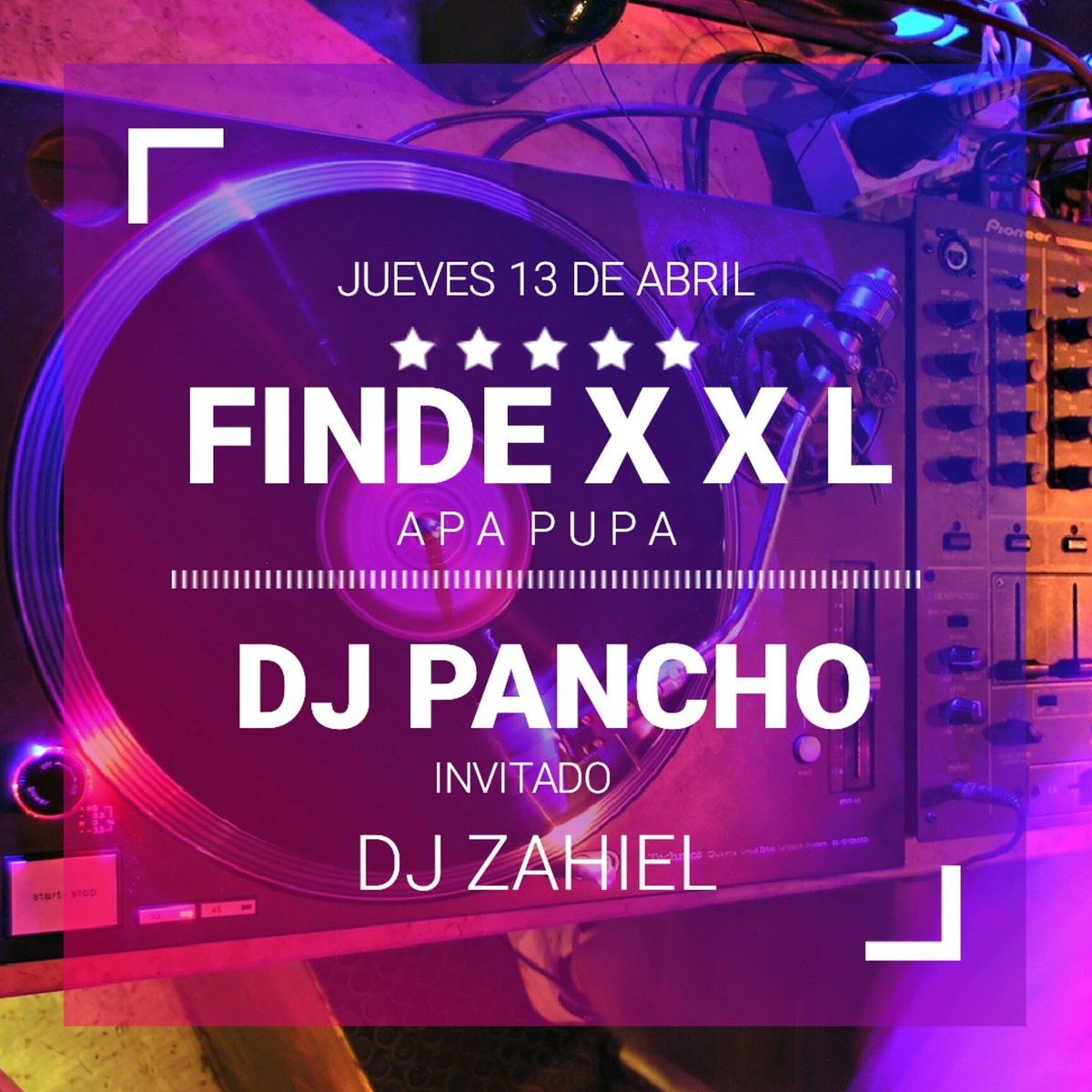 ApaPupaRestoBar's tweet photo. EL FINDE XXL LO ARRANCAMOS HOY! JUEVES DE #APAAAA!!! JUEVES NO TAN SANTO 😉 CON LA INVITACION ESPECIAL DE #DJZAHIEL  NO TE QUEDES DURMIENDO! https://t.co/BcBmnHsp3c
