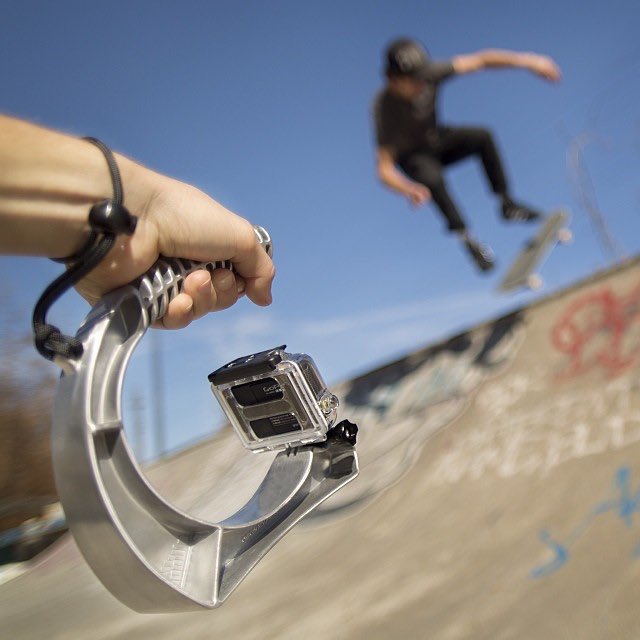 goworx's tweet photo. #tbt to our #roots w/ the #OriginalHandle #Pro, fits all #GoPro #HERO Cameras – Grab yours here: https://t.co/SIO8xDjIse #shred #GoWorx #sk8 https://t.co/f5qu22TQMX