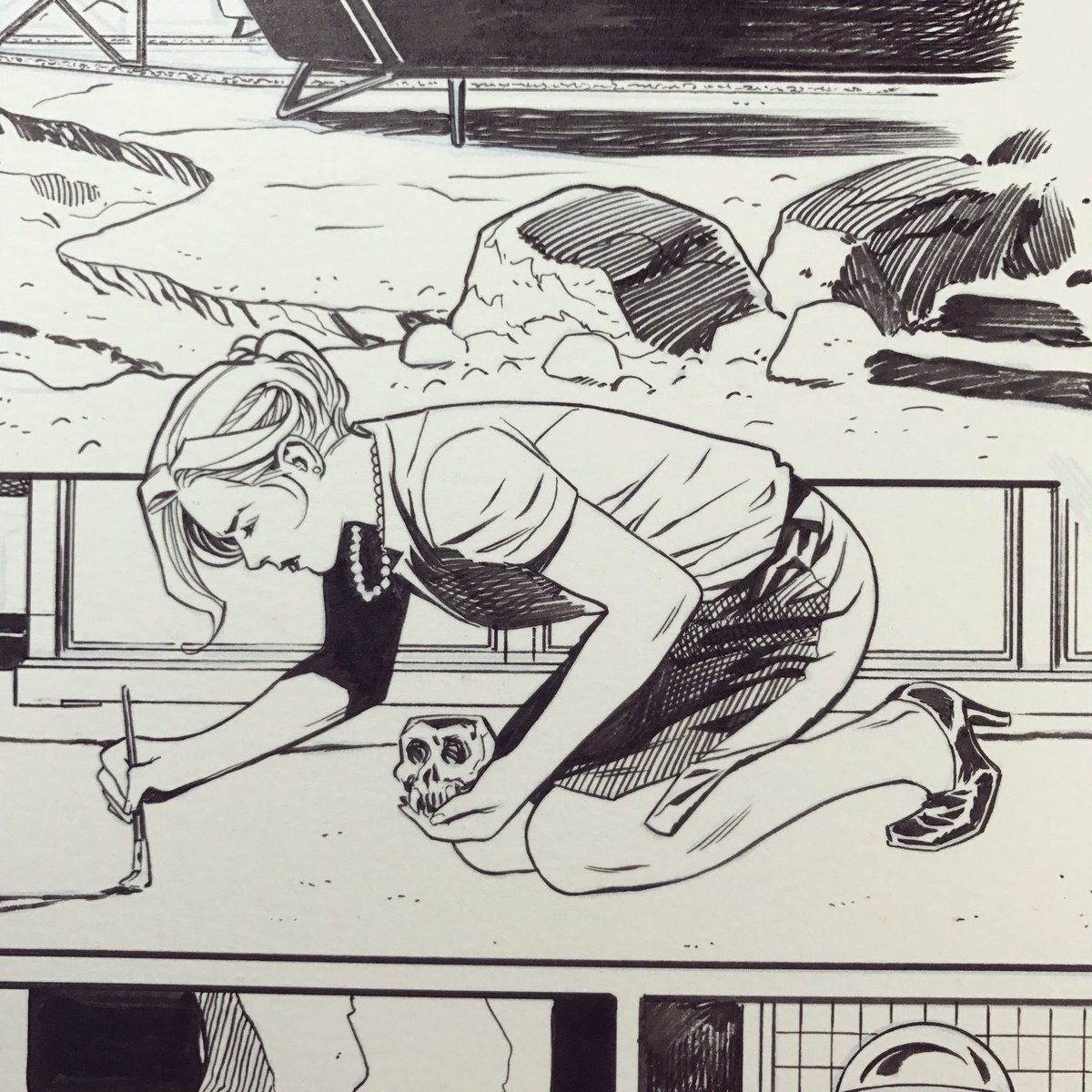 WW20 - little detail, because Doctor Cale is my brush sister. #WonderWoman 