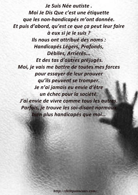 play_give's tweet photo. " Parfois je trouve les soi-disant normaux plus handicapés que moi" #AutismQuote #AutismeBF #lwili #AutismDay2017 https://t.co/ZJbZYtEjHo