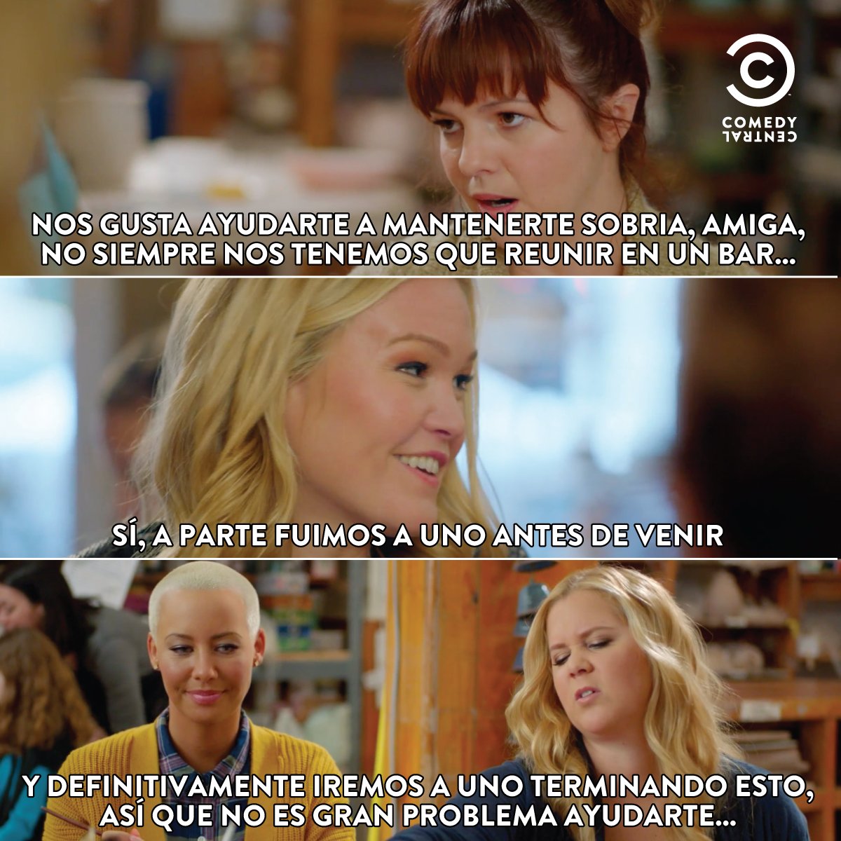 ComedyCentralLA's tweet photo. ¿Para qué quieres más amigas si con Amy Schumer tienes? ¡No te pierdas un episodio estreno de #InsideAmy el sábado a las 10Pm (ARG)! https://t.co/CeX2FTQ2rm