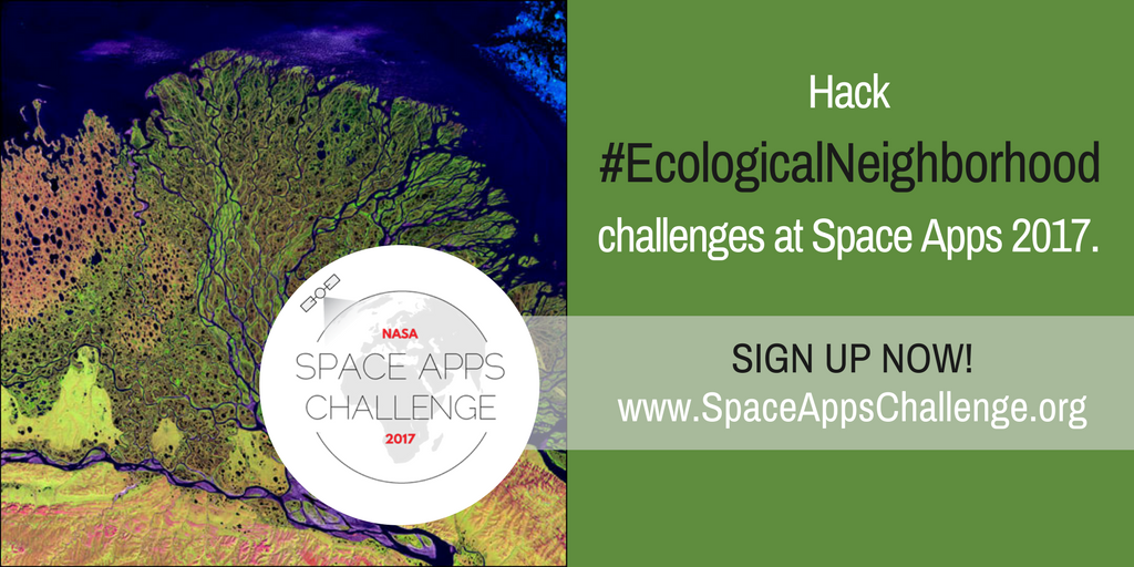 CodeBerkeley's tweet image. #NASA #SpaceApps2017 category #EcologicalNeighborhood - use NASA Earth Science data to study ecological systems and generate solutions!