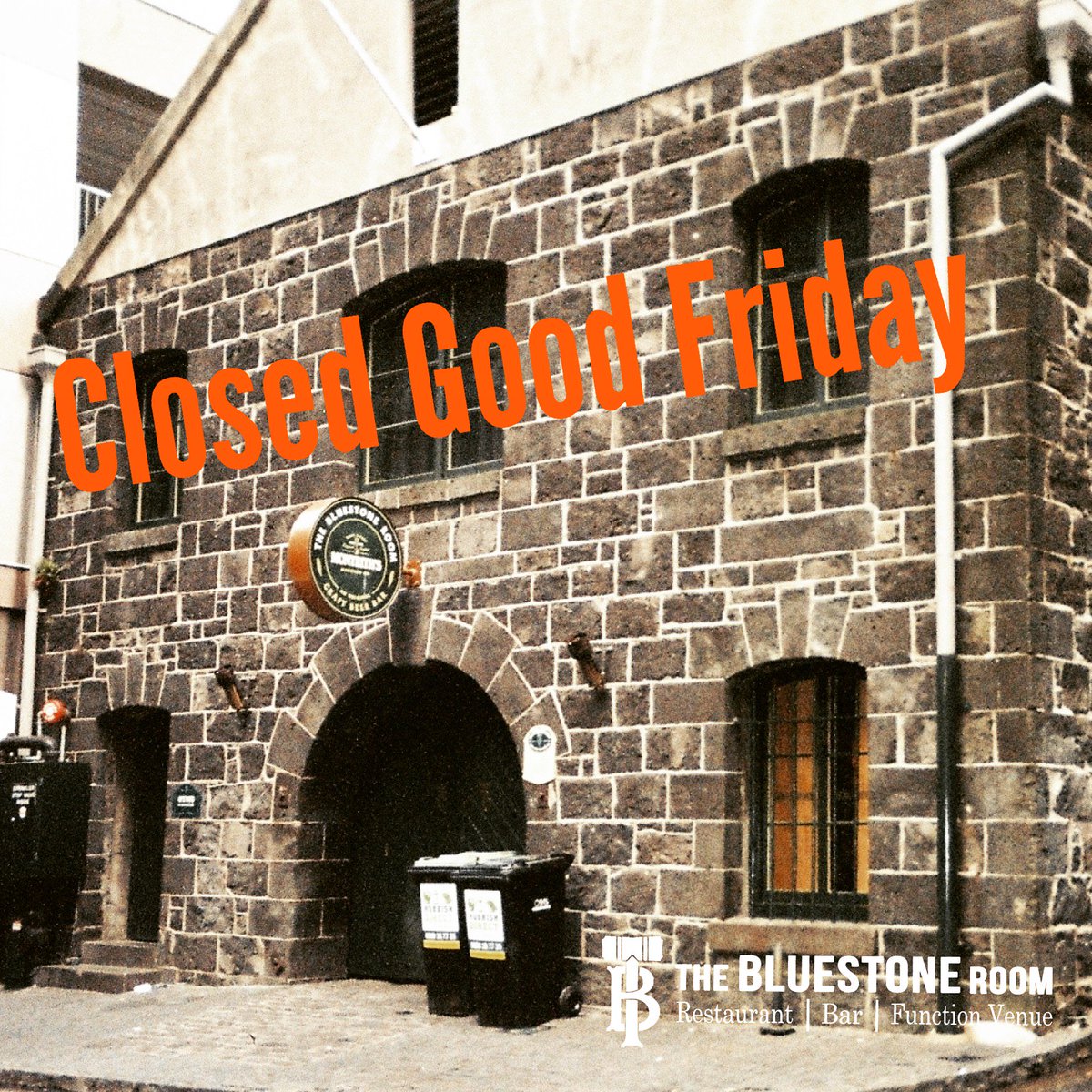 BluestoneRoom's tweet photo. Whether it’s confectionery or Christianity, enjoy time with those you love... we’ll see you tomorrow #Easter #longweekend #classicbluestone https://t.co/RM2BOGzxRn