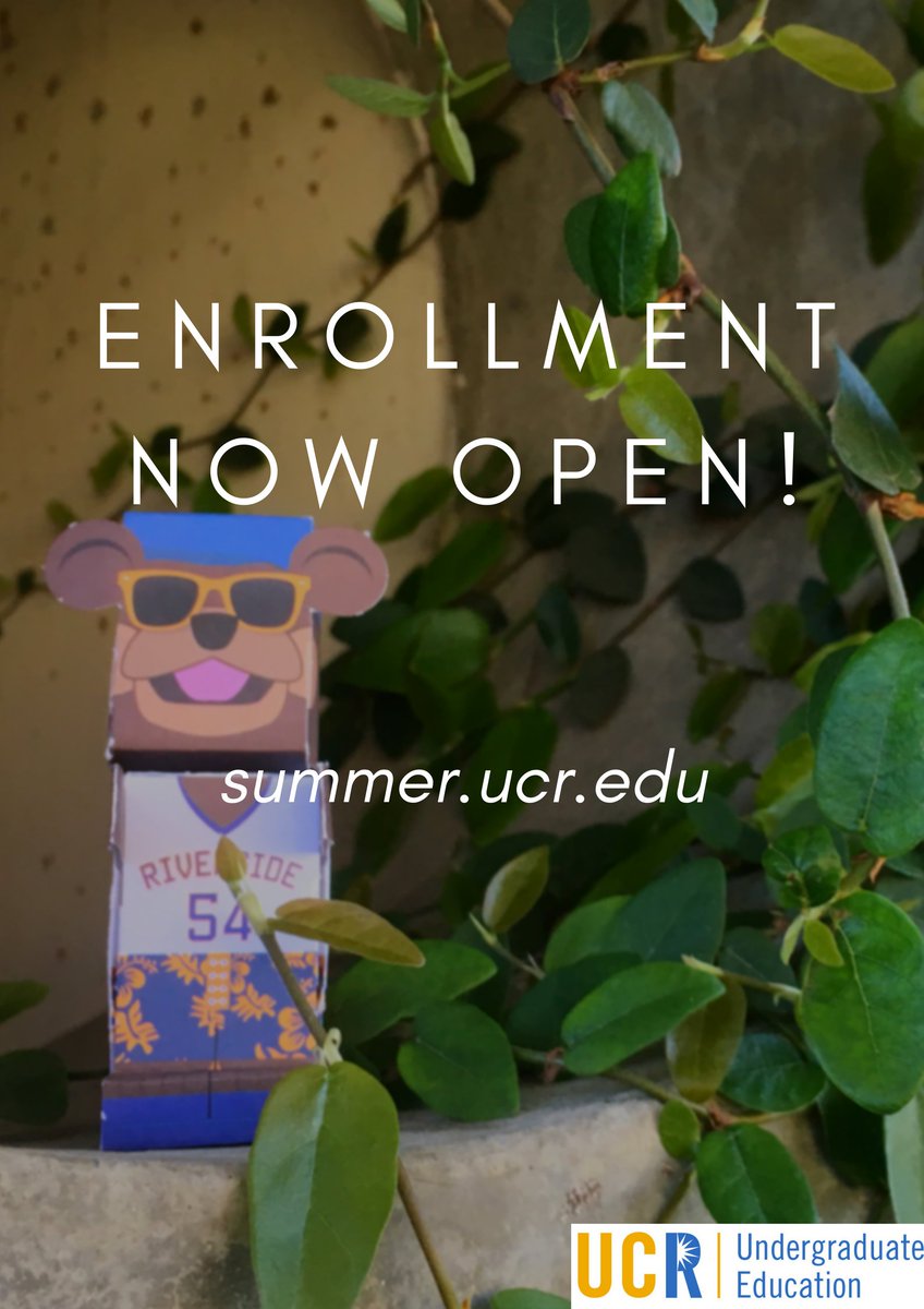 UCRsummer's tweet photo. Take classes this summer at UCR! #Highlandersummer #UCR #UCRiverside #Riverside # SummerGoals https://t.co/18kWKZf5gM