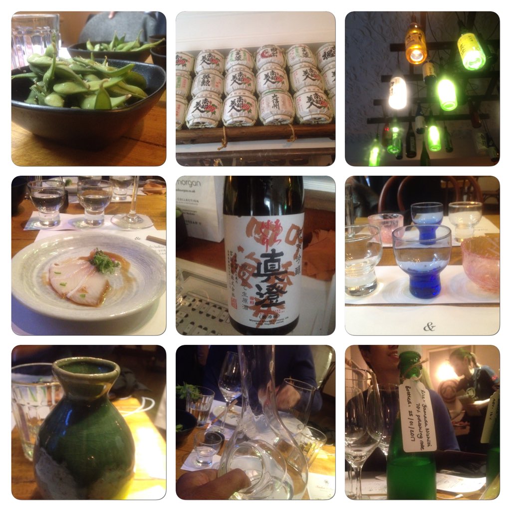 Had a fab Sake tasting at Kiri restaurant with ikumi &amp; sasami &amp; Dora from world sake imports.
It was a sensory tasting with a difference.