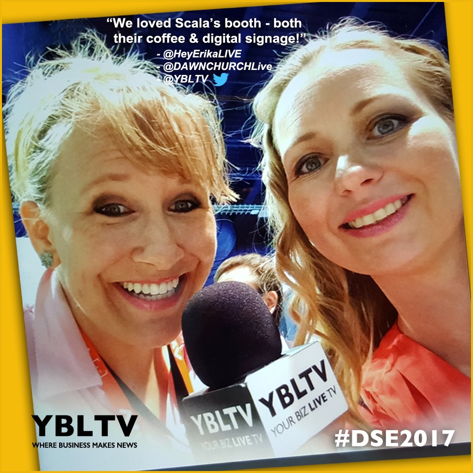 We loved <a href="/ScalaInc/">Scala</a> booth - both their #coffee &amp; #digitalsignage @DSExpo #DSE2017 <a href="/DAWNCHURCHLive/">Dawn Church</a> <a href="/HeyErikaLIVE/">Hey Erika LIVE</a> ybltv.com