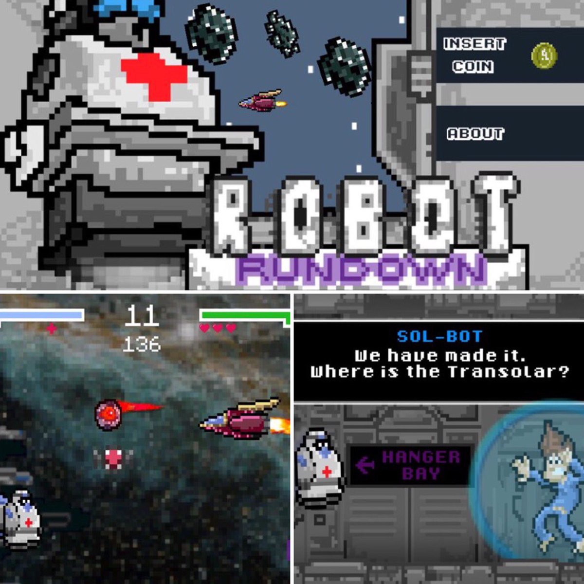 vexingmedia's tweet photo. #tbt remember that #indiegame we made?! #RobotRundown is a classic side scroll action #game we made with @TSG_Show #gamedev #madewithunity https://t.co/4hzeQIBboZ