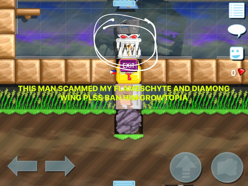 njamiesor's tweet photo. @growtopiagame plss ban this man his name is mohamad1123 hi scammed my items at my world plss HELP GROWTOPIA https://t.co/i0S3KN7nlN