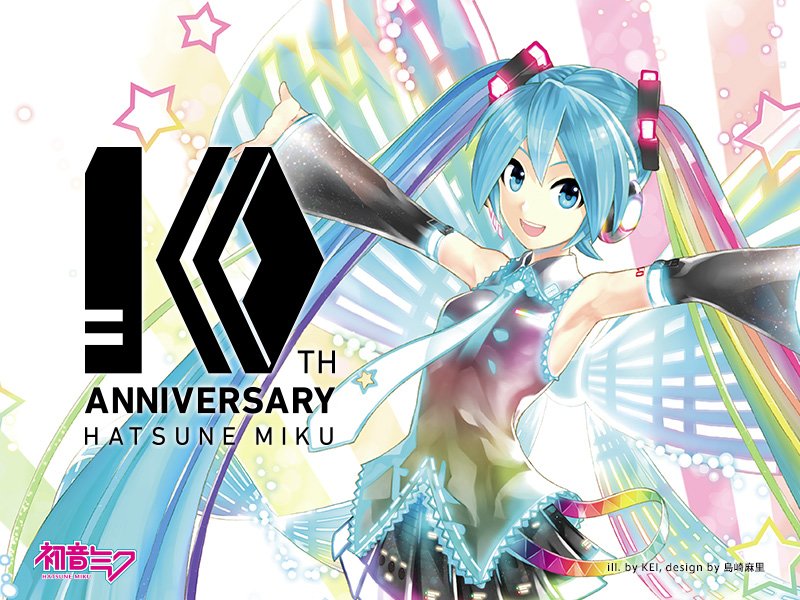 for Miku's 10th anniversary, we had her original illustrator KEI