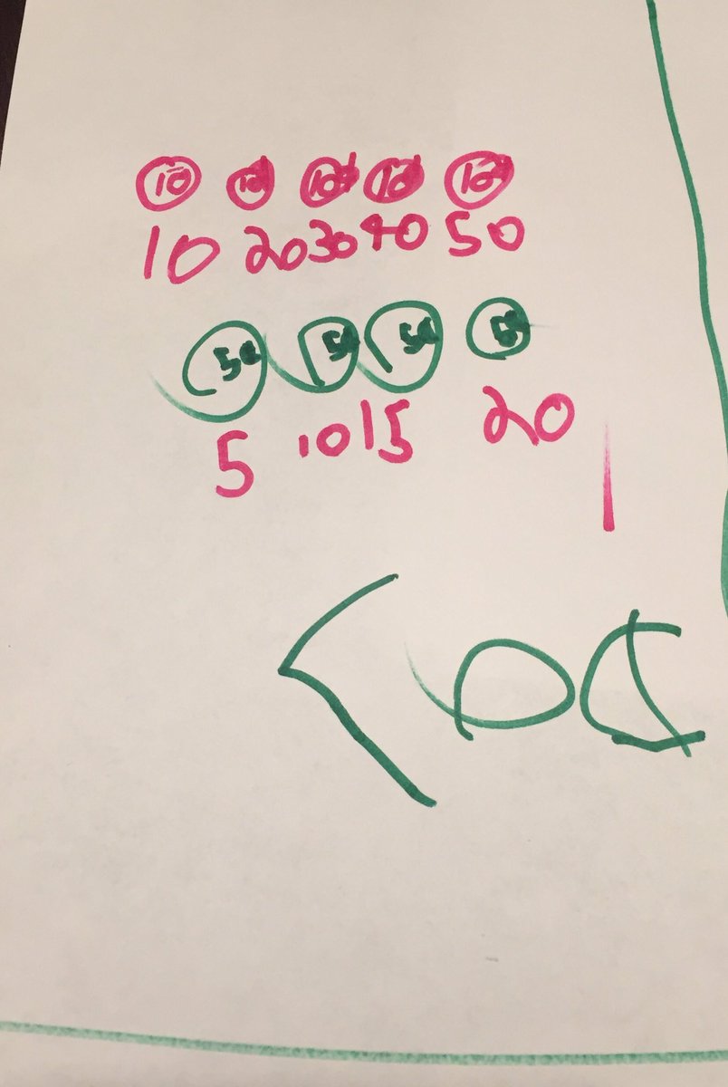 newsfromK124's tweet photo. Counting nickels and dimes. Learning from our mistakes and self-corrections. #podmath https://t.co/rEMYrBcjFR