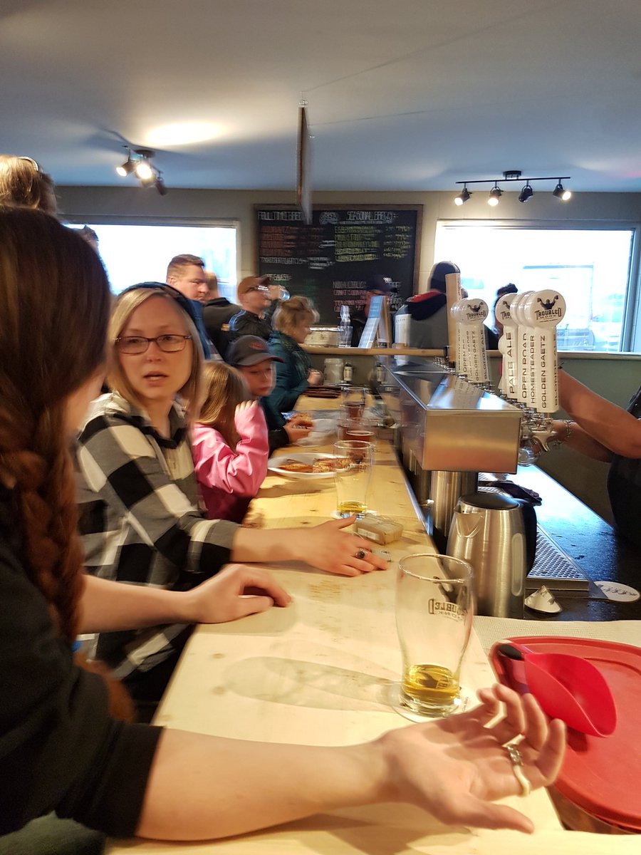 Waynerempel's tweet photo. It's hopping at @TroubledMonk and the @papabaldyspizza are a hit! https://t.co/cliGy4kiXD