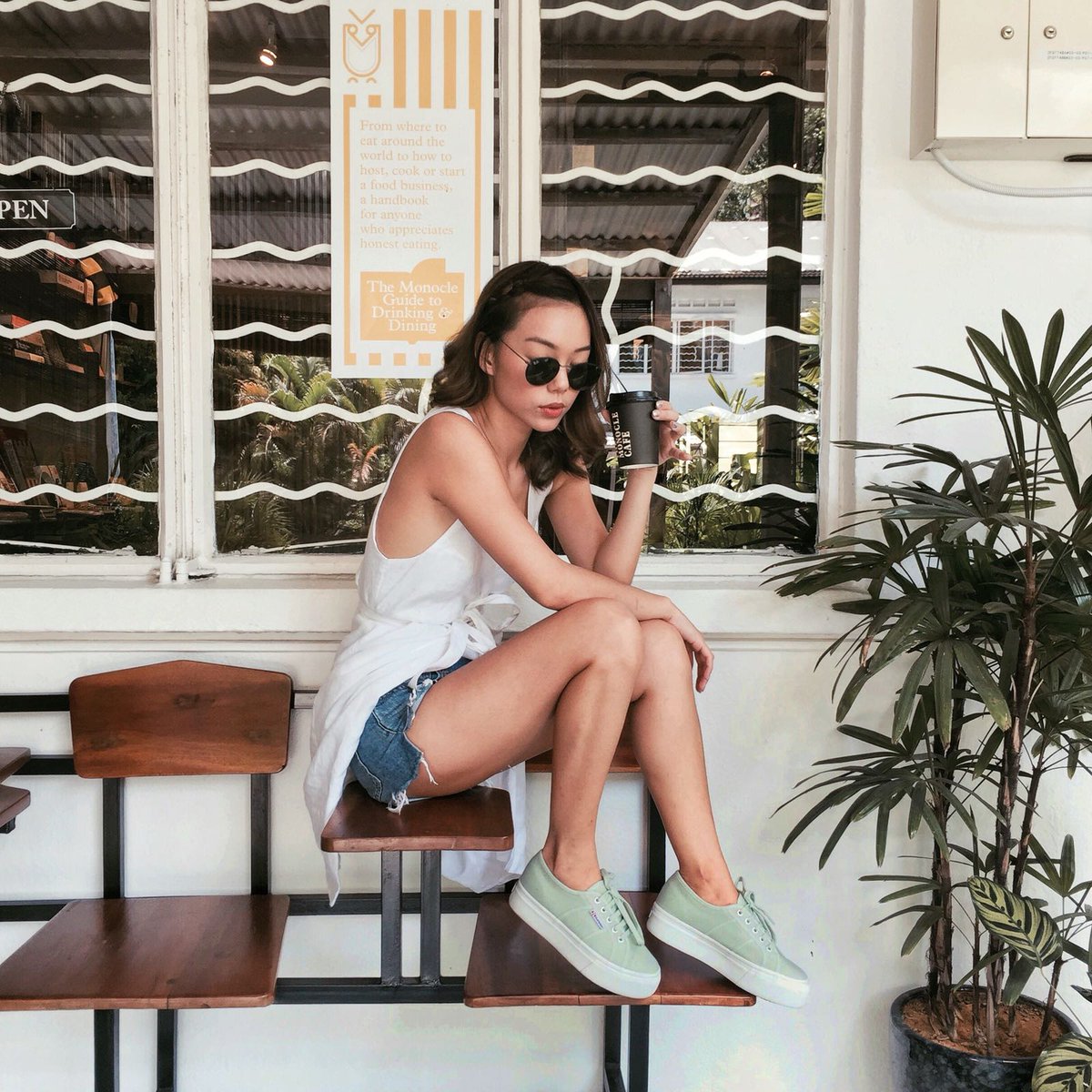 superga flatform mint