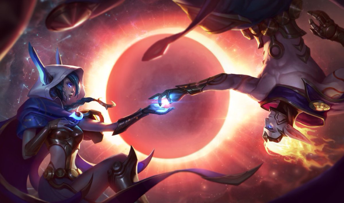 Moobeat On Twitter Cosmic Dawn Rakan And Cosmic Dusk Xayah Moobeat On Twitter Cosmic Dawn Rakan And Cosmic Dusk Xayah