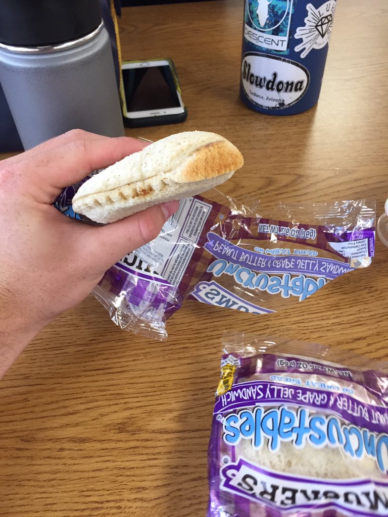 ky_barney69's tweet photo. My uncrustable has a crust.  This issue must be rectified @smuckers @uncrustables https://t.co/L9SjmNRRrE