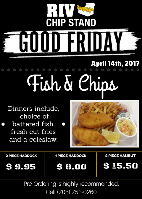 🍴🍟🐟 GOOD FRIDAY is traditionally a very busy day for us, we highly recommend that you place your order in advance. Please call ahead📞