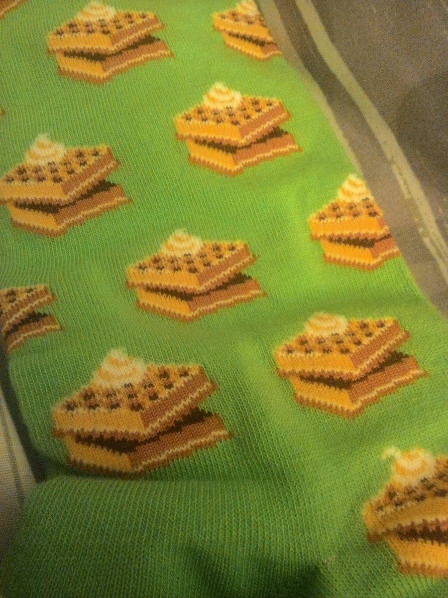 Artsy_Chef's tweet photo. Best. Socks. Ever. #wafflesocks https://t.co/MnGTISo5Pp