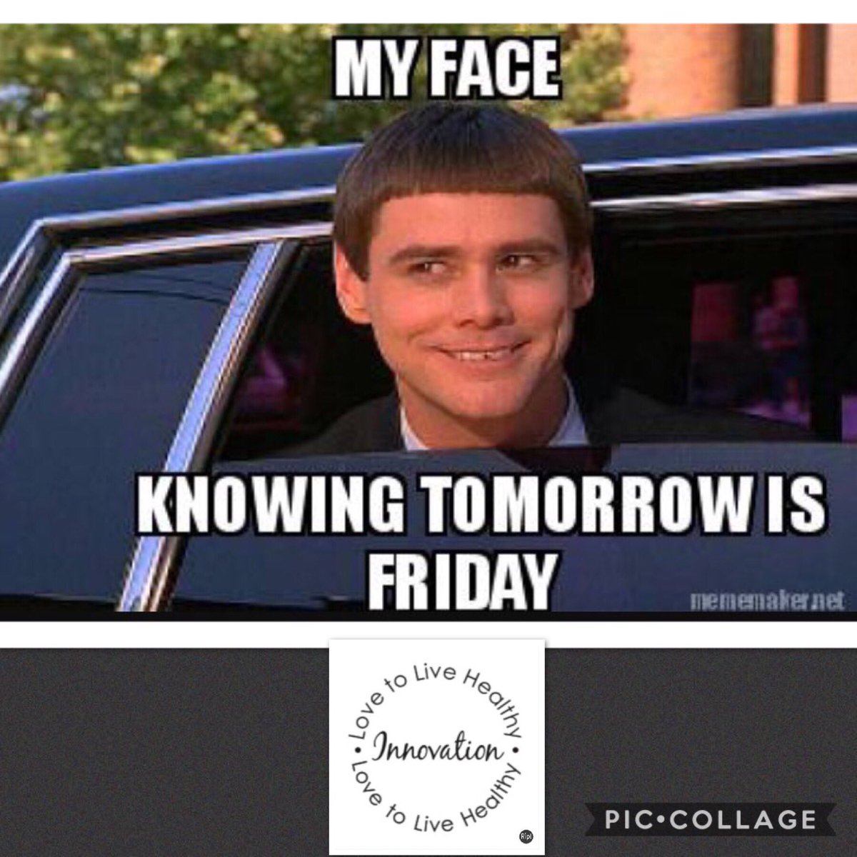 innovationfit's tweet photo. Here comes Friday! Stay focused for another great weekend ahead of eating clean & healthy choices! @jimcarrey #weightloss #cheatdayradio https://t.co/BU5hGcSv7f