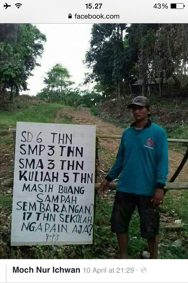 12 - 17 tahun sekolah masih buang sampah sembarangan? Di sekolah ngapain aja?