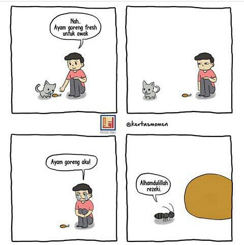 iqmalrooney46's tweet photo. Jangan maki kucing kalau dia tak makan, mungkin rezeki tu kat binatang lain 😳 #husnudzon https://t.co/979XrRg6gR