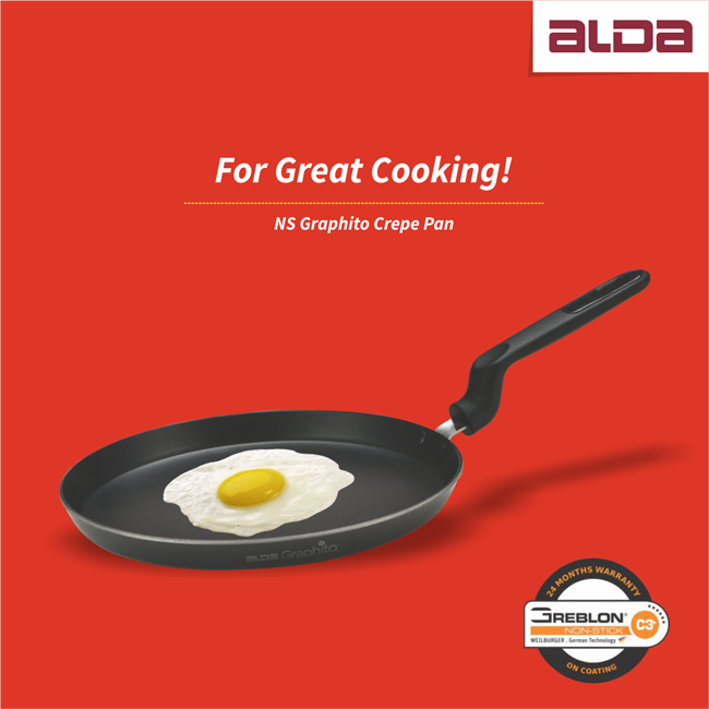 Alda__India's tweet photo. The very amazing non-stick
NS Graphito Crepe Pan by Alda.
Buy it now for a great cooking experience.
#cooking #CrepePan #Alda https://t.co/kc16opRi2S