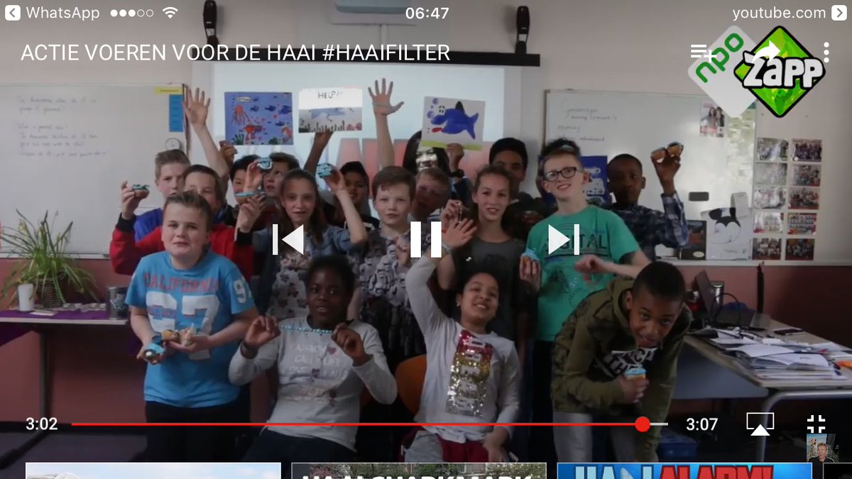 youtube.com/watch?v=iW-R_z… Groep 8 voert actie voor de haai #npo #zapp #haaifilter