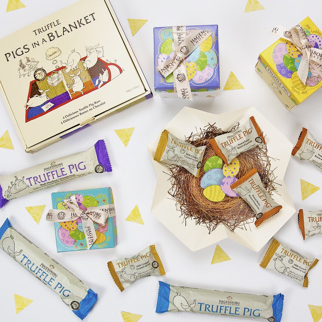 sdvisual_'s tweet image. The Easter Bunny has been replaced with little piggies🐷🐷 @TrufflePigBar #chocolate #chocolatelover
