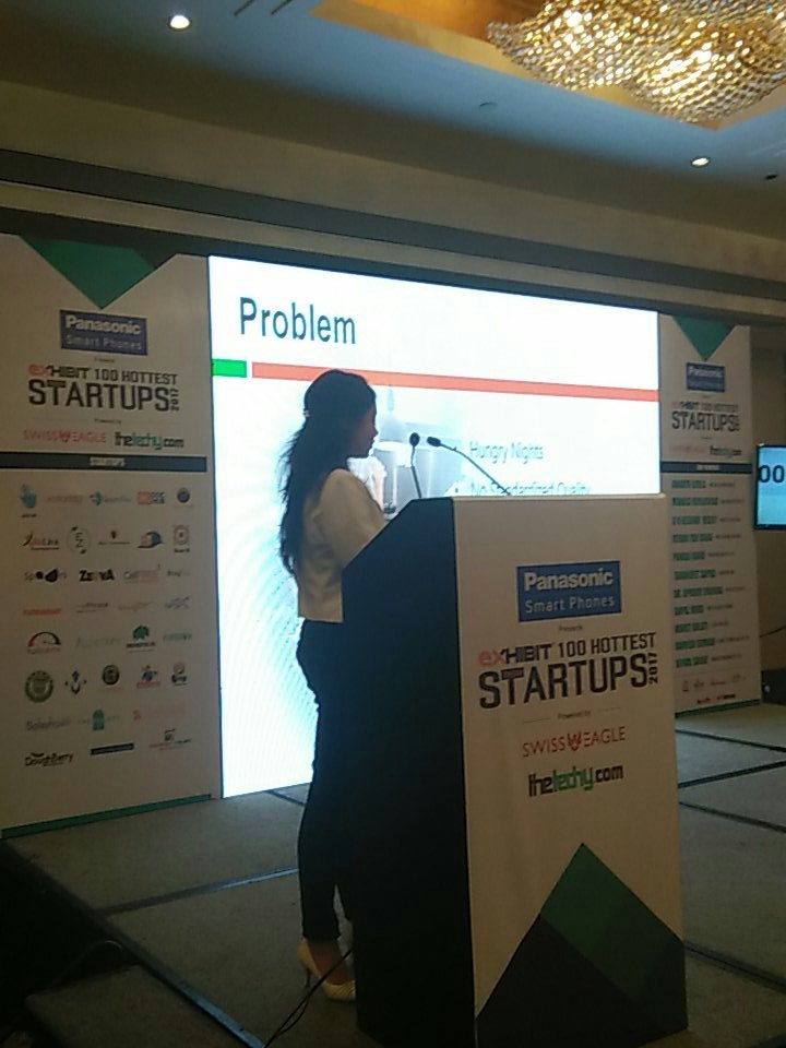 exhibitmagazine's tweet photo. Midnight snack problem solver @fiestaBites at #ExHotStartups 
@exhibitmagazine https://t.co/wz832qlLyg