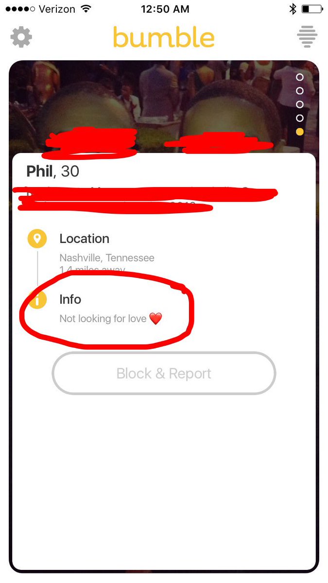 mollyjnapier's tweet photo. At least Phil's keepin' it real. #bumblestories #realsingle https://t.co/3DinUQDhhe