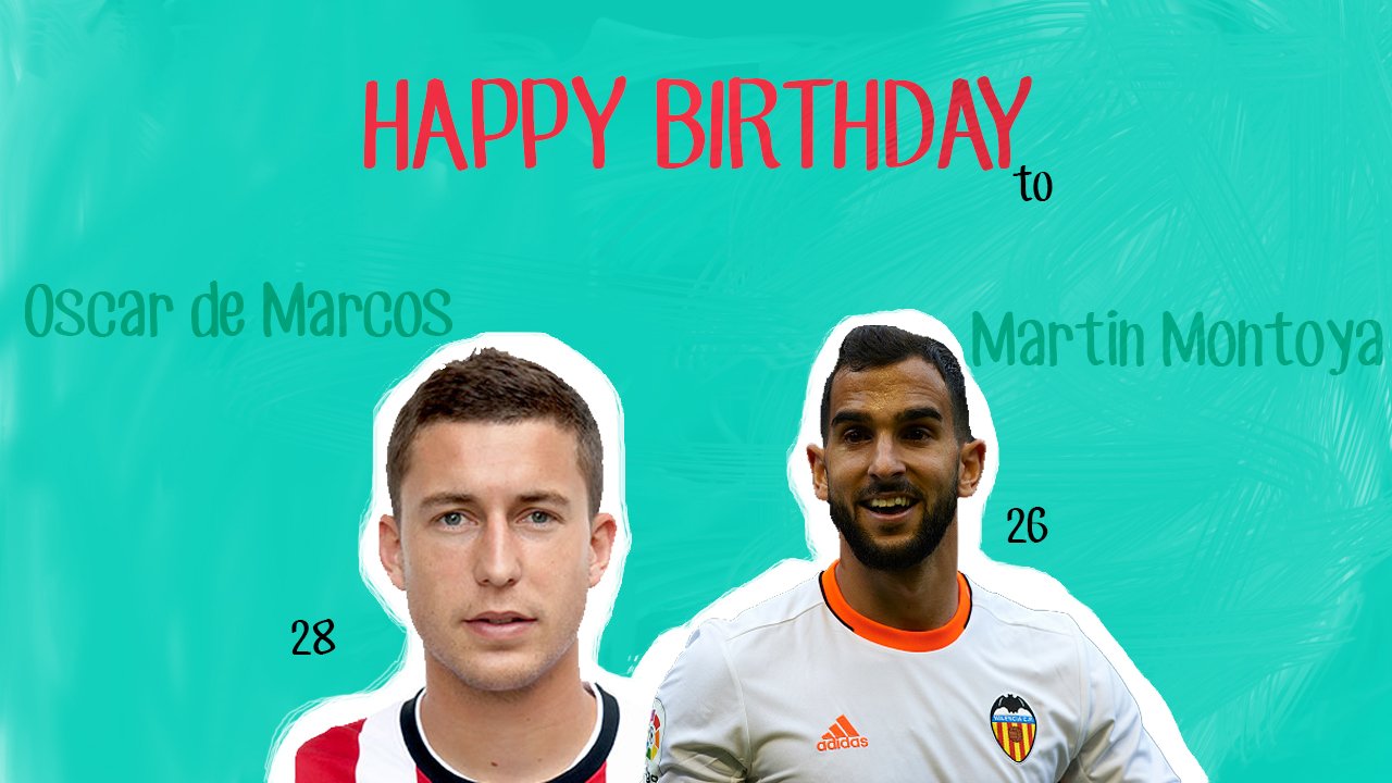 Happy Birthday to Oscar de Marcos (28) and Martin Montoya (26)!! 