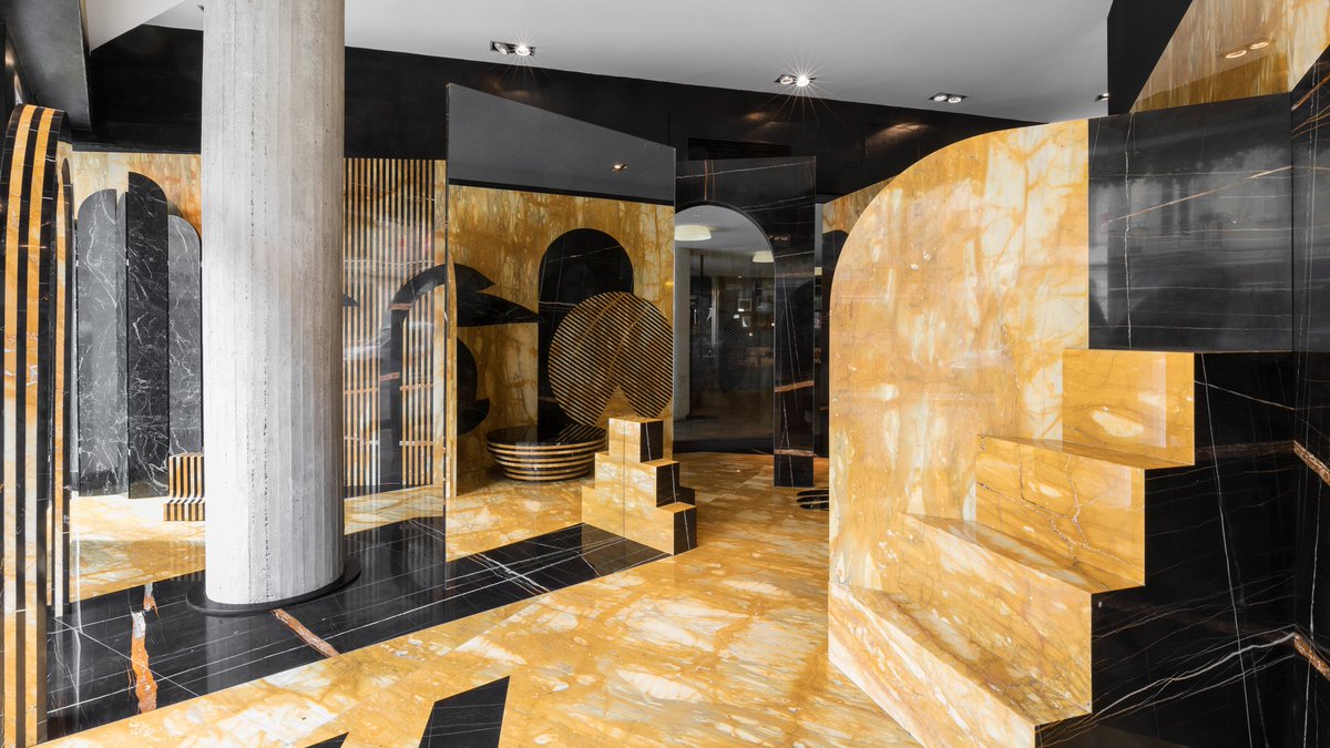 WE LOVE: <a href="/deAllegriFogale/">de Allegri Fogale</a>'s marble-lined mausoleum at #SalonedeMobile2017, see more via <a href="/Dezeen/">Dezeen</a> > ow.ly/HBSp30aPzI9