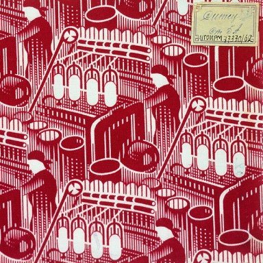 Gainsweaving's tweet photo. Another image from the #royalacademy #RussianArt 1917-1932 Andrew Golubev Red Spinner, beautiful undulating designs #inrepeat #manufacturing https://t.co/cYBGvTppxw