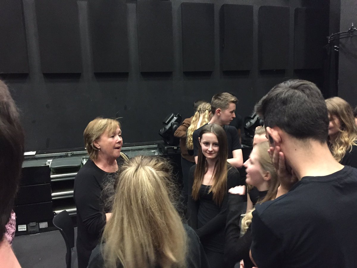 PQA_SwindonPlus's tweet photo. Our students chatting with Pauline Quirke yesterday #pqa #pqaplus #pqaswindonplus https://t.co/1xAs0wcqCU