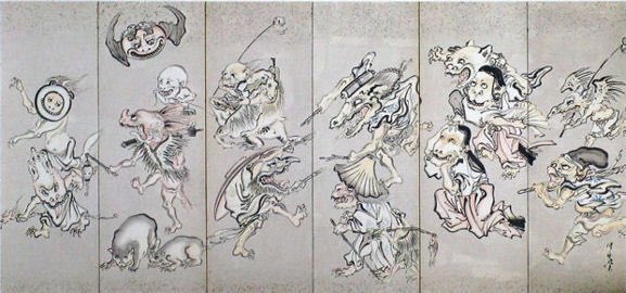 渋谷のbunkamuraミュージアムで行われている河鍋暁斎の展覧会に行ってきました。豪快な筆使いと繊細なタッチを使い分け、動物や物語を面白アイデアで演出し、怪しさとポップさを混ぜ合わせたような絵や、鮮やかかつリアリティ溢れる春画の連続で心踊りました。 